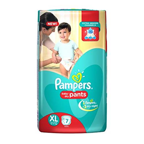 PAMPERS PANTS XL (12-17kg) 7 PANTS